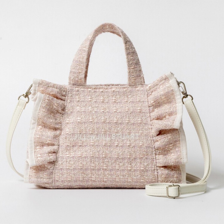 JILL by JILL STUART BOOK ツイードフリルバッグ PINK ver.