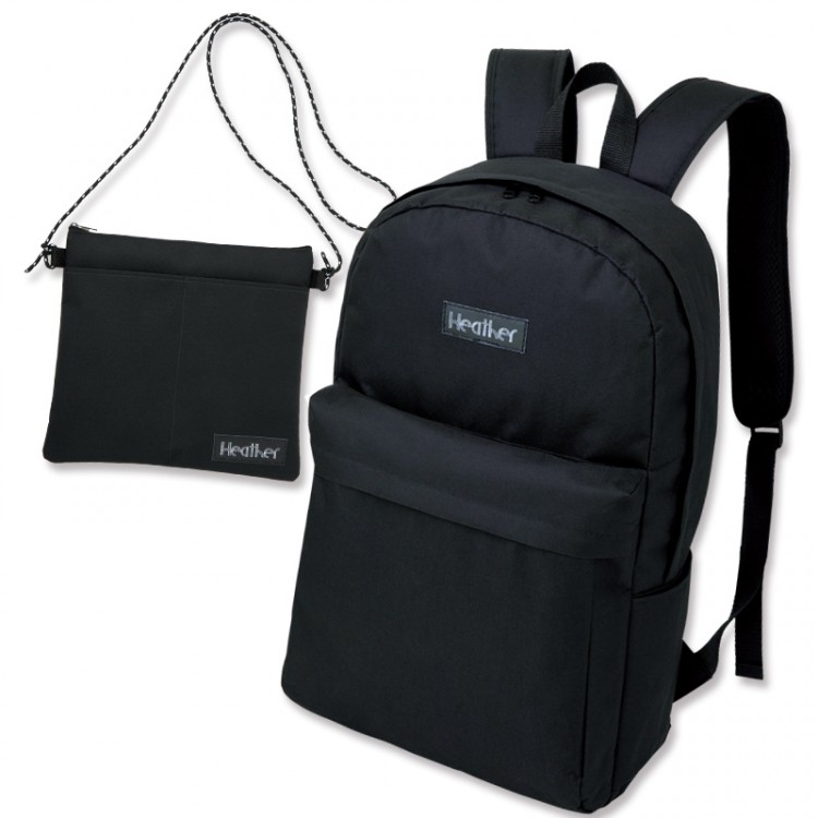 Heather サコッシュ付き BACKPACK BOOK