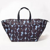 syunkonカフェごはんの山本ゆりさん×キッピス レジかご型ショッピングバッグにもなる大容量保冷バッグ（ブルー×ブラック）