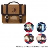 リコリス・リコイル ランダム缶バッジ付きスクールバッグ風ポーチ