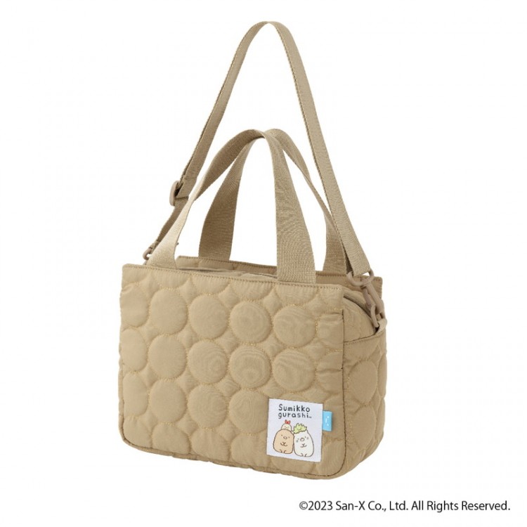 すみっコぐらし キルティングバッグ BEIGE ver.