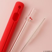 キティ ガラス製 マイストロー