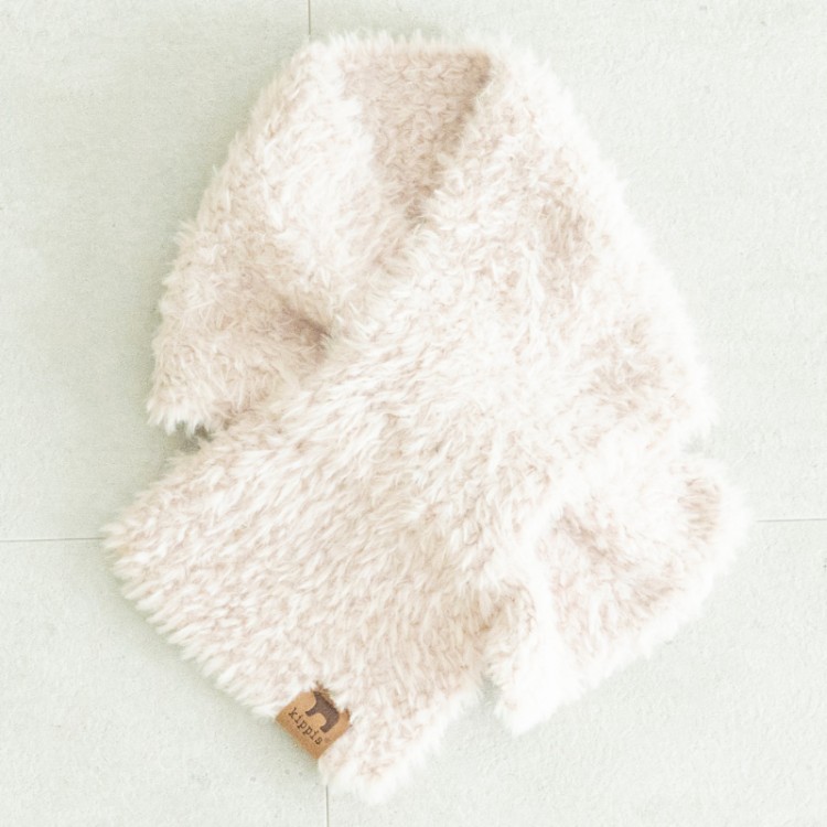 kippis ファーヤーンマフラー　オフホワイト